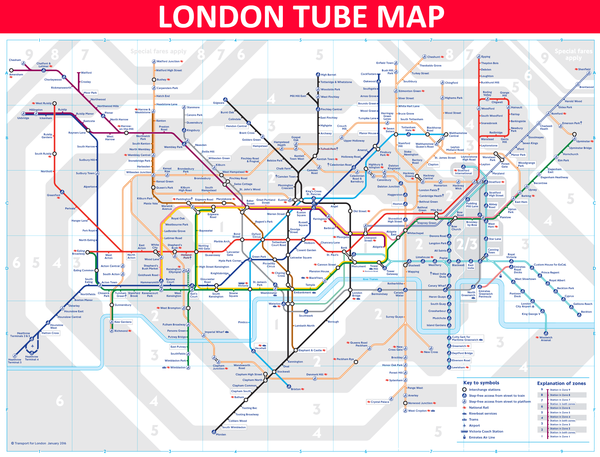 London Tube Map, Underground Map & Transport Map London Tube Info